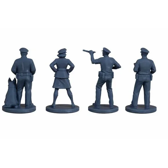 Police Figures – 8 Unpainted Resin Officers for Model Railroad & Dioramas 28mm - Picture 6 of 10
